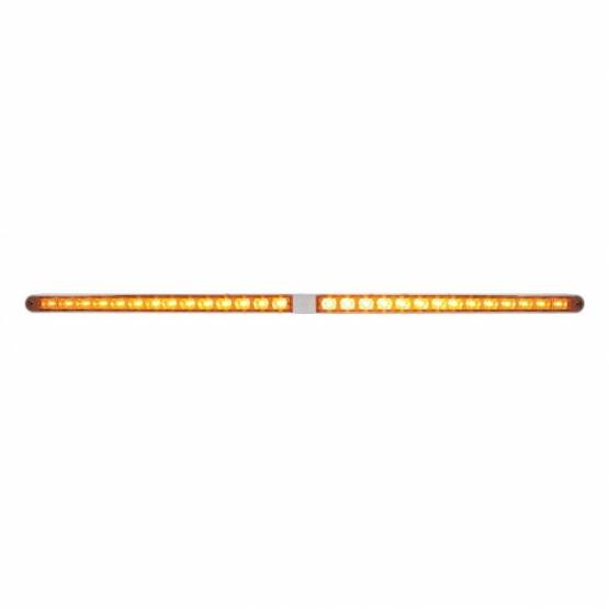 UNITED PACIFIC - UNITED PACIFIC - 36787 - BARRAS DE LUCES DOBLES DE 14 LED DE 12" CON BISEL - LED ÁMBAR/LENTE ÁMBAR
