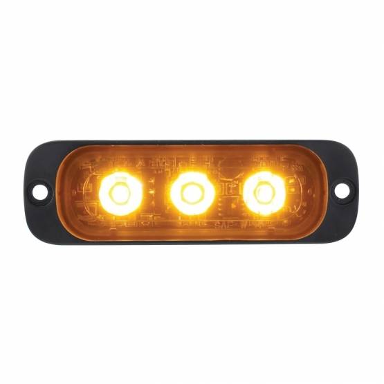 UNITED PACIFIC - UNITED PACIFIC - 36852B - 3 LUZ DE ADVERTENCIA LED DE ALTA POTENCIA SUPER DELGADA - LED ÁMBAR (A GRANEL)