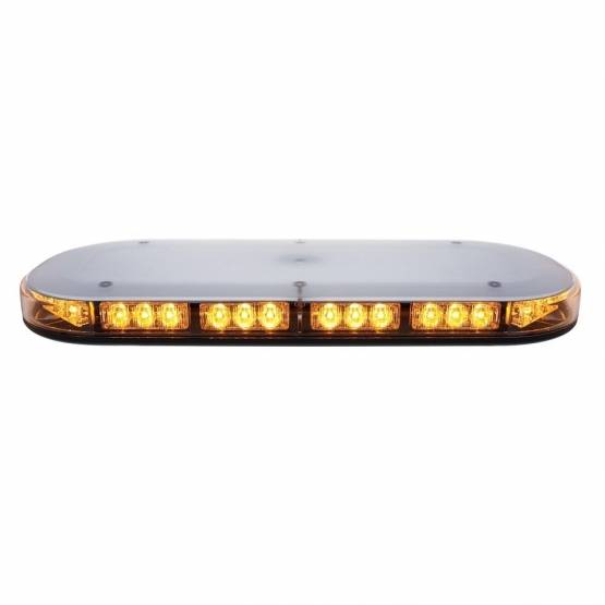 UNITED PACIFIC - UNITED PACIFIC - 36937 - 42 MICRO BARRA DE LUCES DE ADVERTENCIA LED DE ALTA POTENCIA CON LENTE TRANSPARENTE - MONTAJE IMÁN