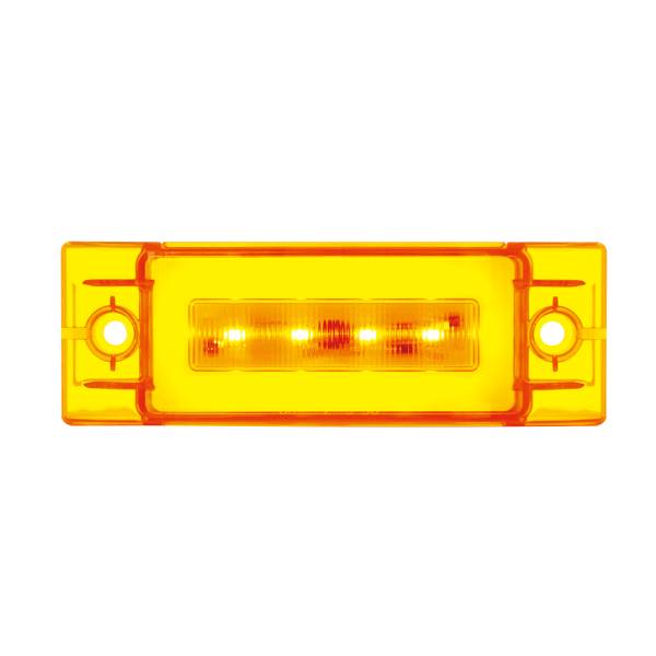 UNITED PACIFIC - UNITED PACIFIC - 36976B - GLOLIGHT RECTANGULAR DE 16 LED (LIQUIDACIÓN/MARCADOR) - LED ÁMBAR/LENTE ÁMBAR (A GRANEL)