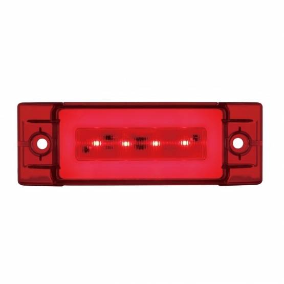 UNITED PACIFIC - UNITED PACIFIC - 36977 - GLOLIGHT RECTANGULAR DE 16 LED (LIQUIDACIÓN/MARCADOR) - LED ROJO/ LENTE ROJA