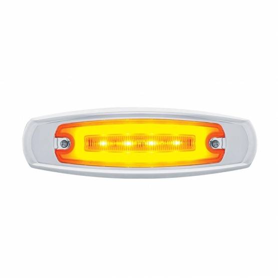 UNITED PACIFIC - UNITED PACIFIC - 36980 - GLOLIGHT RECTANGULAR DE 16 LED CON BISEL (LIQUIDACIÓN/MARCADOR) - LED ÁMBAR/LENTE ÁMBAR