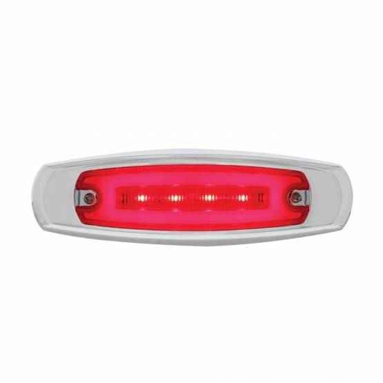 UNITED PACIFIC - UNITED PACIFIC - 36981 - GLOLIGHT RECTANGULAR DE 16 LED CON BISEL (LIQUIDACIÓN/MARCADOR) - LED ROJO/LENTE ROJA