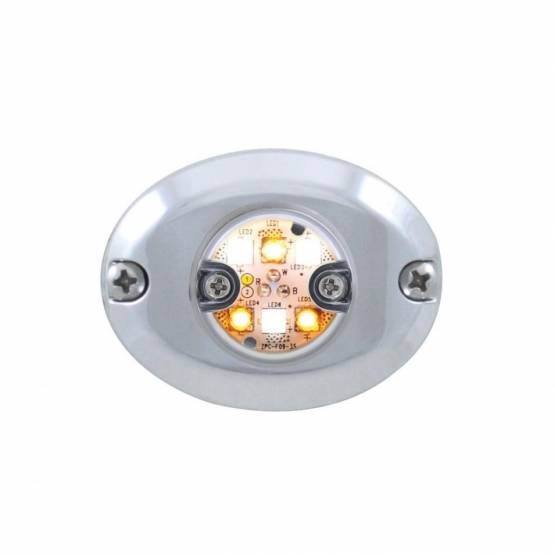 UNITED PACIFIC - UNITED PACIFIC - 37000 - LUZ DE ADVERTENCIA DE 6 LED DE 1" - COLOR DIVIDIDO