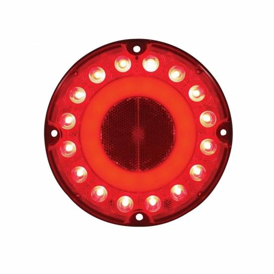 UNITED PACIFIC - UNITED PACIFIC - 37034 - GLOLIGHT DE 32 LED DE 7" (PARADA, GIRO Y COLA) - LED ROJO/LENTE ROJA