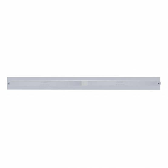 UNITED PACIFIC - UNITED PACIFIC - 37107 - PLACA DE GUARDABARROS SUPERIOR CROMADA CON DOS BARRAS DE LUCES DE 14 LED DE 24" - LED ROJO/LENTE CROMADA (CADA UNO)