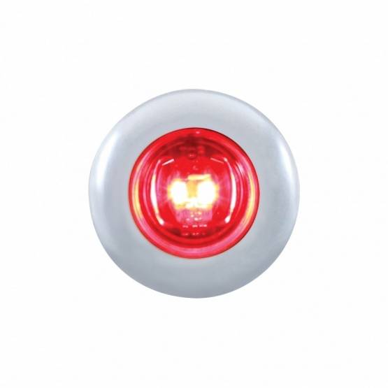 UNITED PACIFIC - UNITED PACIFIC - 37143 - MINI LUZ DE 2 LED DE 3/4" CON BISEL (LIQUIDACIÓN/MARCADOR) - LED ROJO/LENTE ROJA