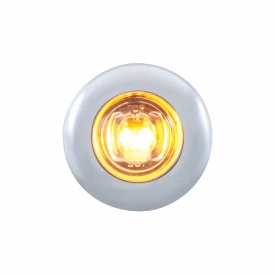 UNITED PACIFIC - UNITED PACIFIC - 37144 - MINI LUZ DE 2 LED DE 3/4" CON BISEL (LIQUIDACIÓN/MARCADOR) - LED ÁMBAR/LENTE TRANSPARENTE