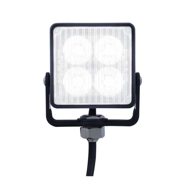 UNITED PACIFIC - UNITED PACIFIC - 37189B - LUZ DE ADVERTENCIA CUADRADA DE 4 LED DE ALTA POTENCIA - LED BLANCO (A GRANEL)