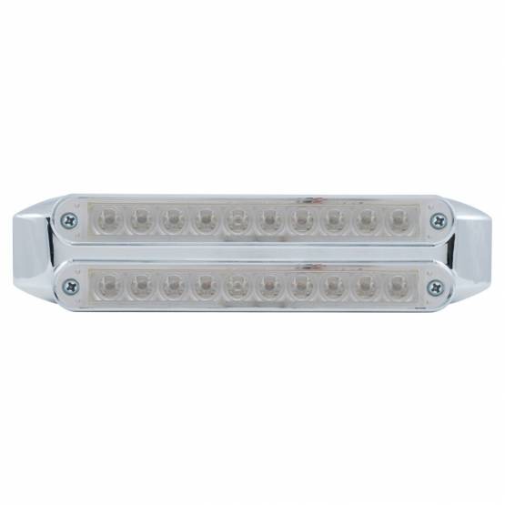 UNITED PACIFIC - UNITED PACIFIC - 37199 - BARRAS DE LUCES DOBLES DE 10 LED DE 6-1/2" (PARADA, GIRO Y TRASERA) - LED ROJO/LENTE TRANSPARENTE