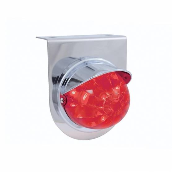 UNITED PACIFIC - UNITED PACIFIC - 37253 - SOPORTE DE LUZ INOXIDABLE CON LUZ DE SANDÍA DE 17 LED Y VISERA - LED ROJO/LENTE ROJA
