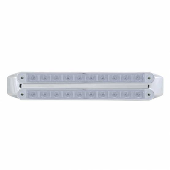 UNITED PACIFIC - UNITED PACIFIC - 37326 - BARRAS DE LUCES DE SEÑAL DE GIRO DOBLES DE 10 LED DE 9" - LED ÁMBAR/LENTE TRANSPARENTE