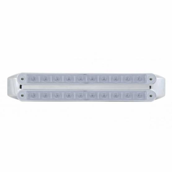 UNITED PACIFIC - UNITED PACIFIC - 37329 - BARRAS DE LUCES DOBLES DE 10 LED DE 9" - LED ÁMBAR Y ROJO/LENTE TRANSPARENTE