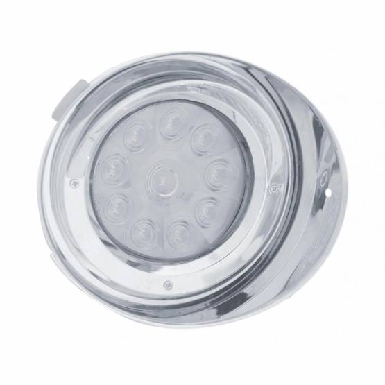 UNITED PACIFIC - UNITED PACIFIC - 37412 - KIT DE CONVERSIÓN DE LUCES DE CONDUCCIÓN DIURNA FREIGHTLINER DE 10 LED CON VISERA (PASAJERO) - LED ÁMBAR/LENTE TRANSPARENTE