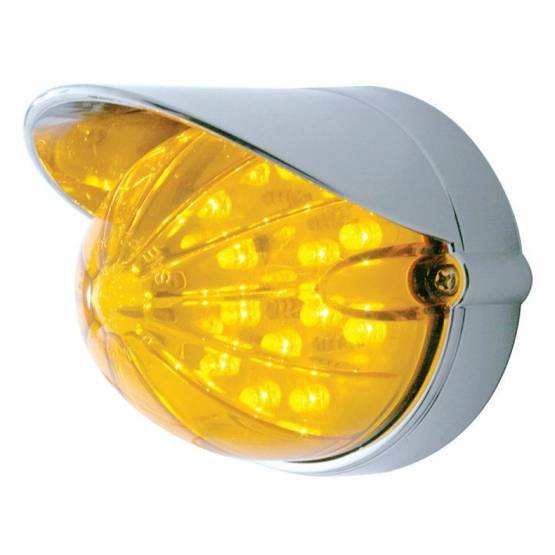 UNITED PACIFIC - UNITED PACIFIC - 37450 - KIT DE MONTAJE EMPOTRADO SANDÍA DE 19 LED CON VISERA - LED ÁMBAR/LENTE ÁMBAR