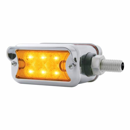 UNITED PACIFIC - UNITED PACIFIC - 37504 - LUZ DE DOBLE CARA DE 12 LED DE DOBLE FUNCIÓN CON VISERA - MONTAJE HORIZONTAL - LED ÁMBAR/LENTE ÁMBAR