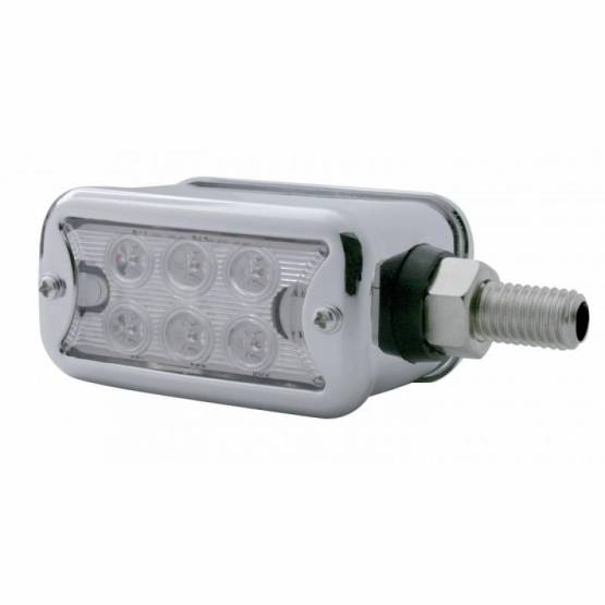 UNITED PACIFIC - UNITED PACIFIC - 37509 - LUZ DE DOBLE CARA DE 12 LED DE DOBLE FUNCIÓN CON BISEL - MONTAJE HORIZONTAL - LED ÁMBAR/LENTE TRANSPARENTE