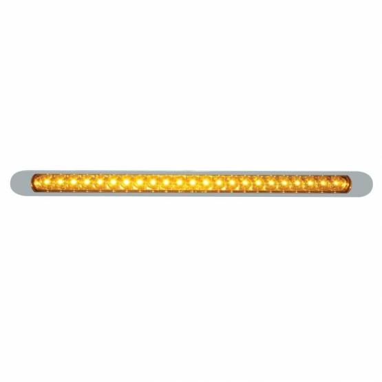 UNITED PACIFIC - UNITED PACIFIC - 37510 - BARRA DE LUCES DE SEÑAL DE GIRO REFLECTORA DE 23 LED DE 17-1/4" CON BISEL - LED ÁMBAR/LEENTE ÁMBAR
