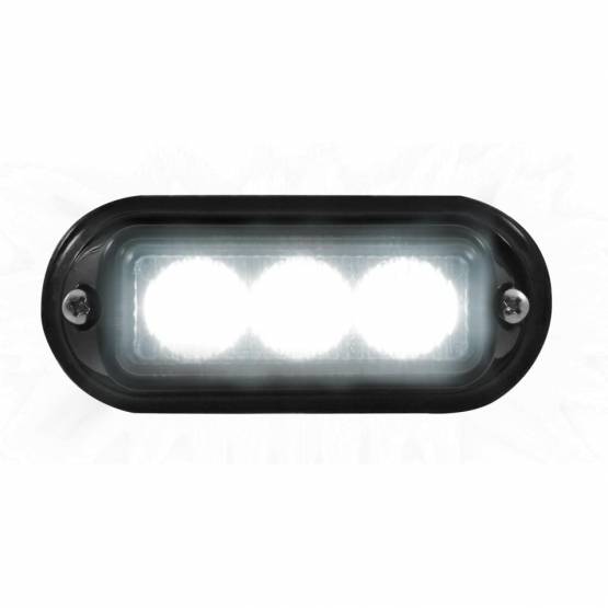 UNITED PACIFIC - UNITED PACIFIC - 37537B - LUZ DE ADVERTENCIA DE 3 LED CON BISEL NEGRO - LED BLANCO (A GRANEL)