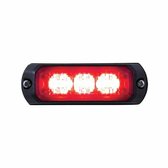 UNITED PACIFIC - UNITED PACIFIC - 37544B - MINI LUZ DE ADVERTENCIA DE 3 LED - LED ROJO (A GRANEL)