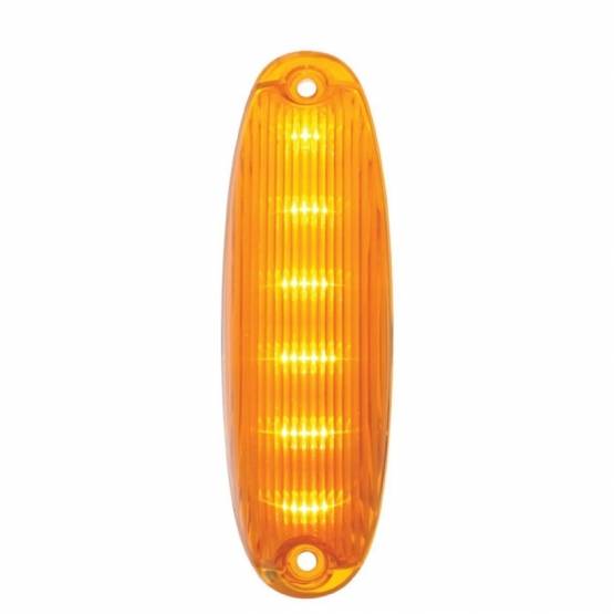 UNITED PACIFIC - UNITED PACIFIC - 37554 - LUZ DE CABINA LED DE 6 ÁMBAR PARA FREIGHTLINER CASCADIA 2008-2017 - LENTE ÁMBAR