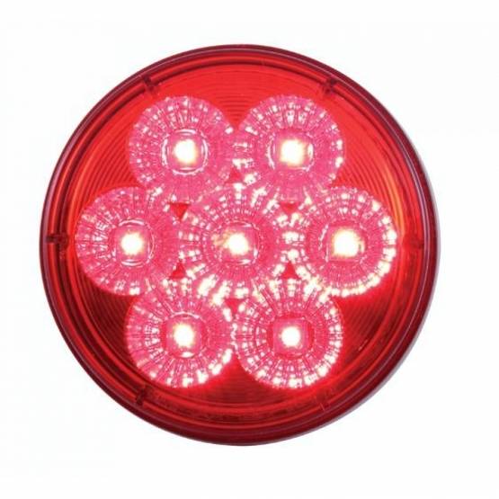 UNITED PACIFIC - UNITED PACIFIC - 37585 - LUZ REFLECTORA REDONDA DE 7 LED DE 4" (PARADA, GIRO Y TRASERA)