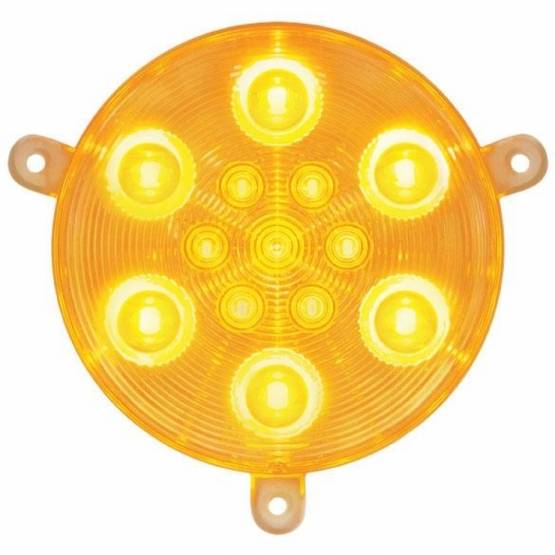 UNITED PACIFIC - UNITED PACIFIC - 37617 - LUZ DIURNA LED DE 13 ÁMBAR PARA FREIGHTLINER CENTURY 2005-2010 - LENTE TRANSPARENTE