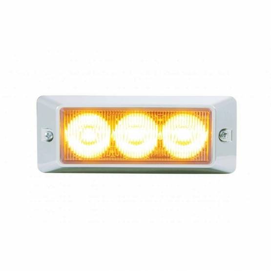 UNITED PACIFIC - UNITED PACIFIC - 37627 - 3 LUCES DE ADVERTENCIA LED DE ALTA POTENCIA - LED ÁMBAR
