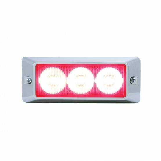 UNITED PACIFIC - UNITED PACIFIC - 37629 - 3 LUCES DE ADVERTENCIA LED DE ALTA POTENCIA - LED ROJO