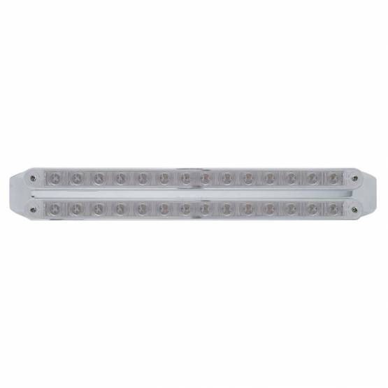 UNITED PACIFIC - UNITED PACIFIC - 37667 - BARRAS DE LUCES DE SEÑAL DE GIRO DOBLES DE 14 LED DE 12" - LED ÁMBAR/LENTE TRANSPARENTE