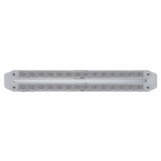 UNITED PACIFIC - UNITED PACIFIC - 37668 - BARRAS DE LUCES DOBLES DE 14 LED DE 12" (PARADA, GIRO Y TRASERA) - LED ROJO/LENTE TRANSPARENTE