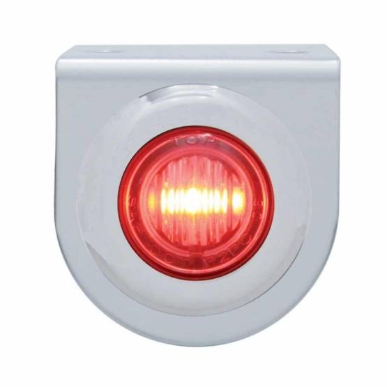 UNITED PACIFIC - UNITED PACIFIC - 37791 - SOPORTE DE LUZ INOXIDABLE CON MINI LUZ DE 3 LED 3/4" - LED ROJO/LENTE ROJA