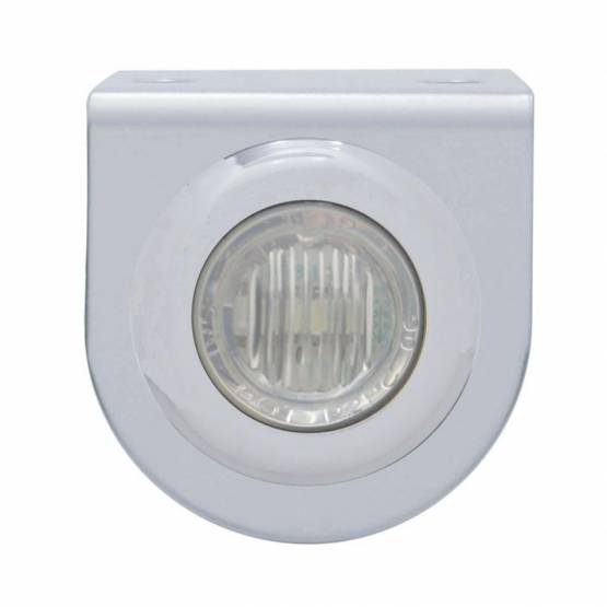 UNITED PACIFIC - UNITED PACIFIC - 37828 - SOPORTE DE LUZ INOXIDABLE CON MINI LUZ DE 3 LED DE 3/4" - LED ROJO/LENTE TRANSPARENTE