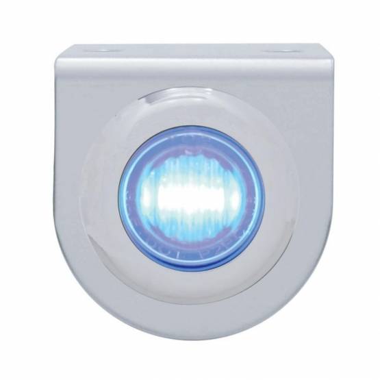 UNITED PACIFIC - UNITED PACIFIC - 37829 - SOPORTE DE LUZ INOXIDABLE CON MINI LUZ DE 3 LED DE 3/4" - LED AZUL/LENTE TRANSPARENTE