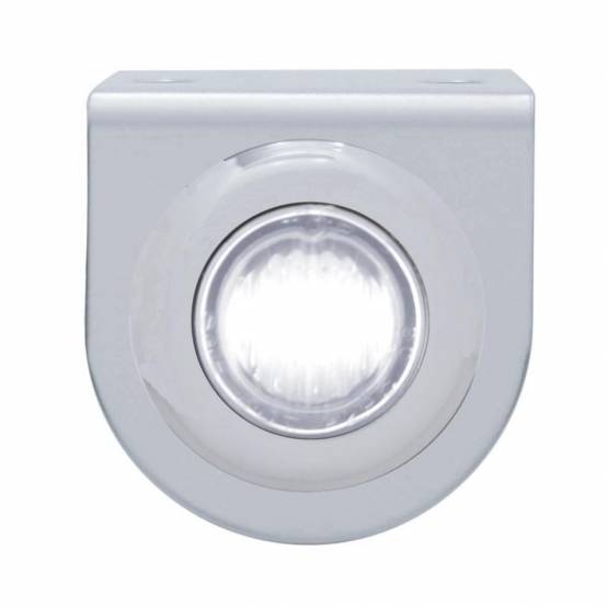 UNITED PACIFIC - UNITED PACIFIC - 37830 - SOPORTE DE LUZ INOXIDABLE CON MINI LUZ DE 3 LED DE 3/4" - LED BLANCO/LENTE TRANSPARENTE