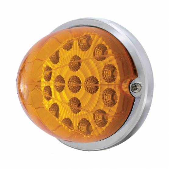 UNITED PACIFIC - UNITED PACIFIC - 37916 - KIT DE MONTAJE EMPOTRADO CON REFLECTOR TRANSPARENTE SANDÍA DE 17 LED - LED ÁMBAR/LENTE ÁMBAR