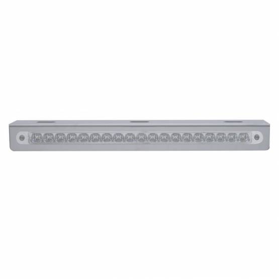 UNITED PACIFIC - UNITED PACIFIC - 37926 - SOPORTE DE LUZ DE ACERO INOXIDABLE DE 12-3/4" CON 19 LED BARRA DE LUCES DE 12" - LED ÁMBAR/LENTE TRANSPARENTE
