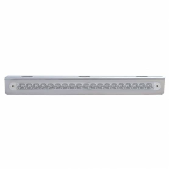 UNITED PACIFIC - UNITED PACIFIC - 37927 - SOPORTE DE LUZ DE ACERO INOXIDABLE DE 12-3/4" CON 19 LED BARRA DE LUCES DE 12" - LED ROJO/LENTE TRANSPARENTE