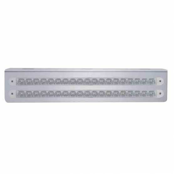 UNITED PACIFIC - UNITED PACIFIC - 37930 - SOPORTE DE LUZ DE ACERO INOXIDABLE DE 12-3/4" CON 2 BARRAS DE LUCES DE 19 LED DE 12" - LED ÁMBAR/LENTE TRANSPARENTE
