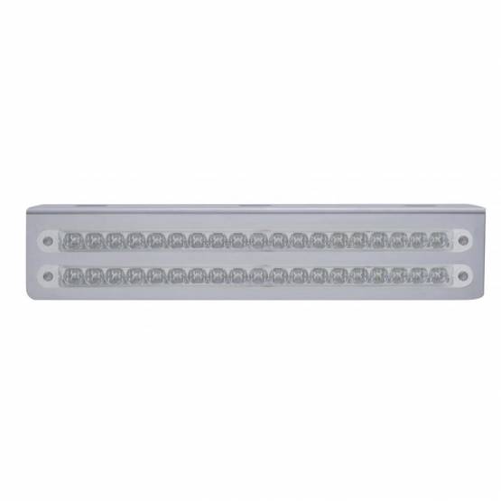 UNITED PACIFIC - UNITED PACIFIC - 37931 - SOPORTE DE LUZ DE ACERO INOXIDABLE DE 12-3/4" CON 2 BARRAS DE LUCES DE 19 LED DE 12" - LED ROJO/LENTE TRANSPARENTE