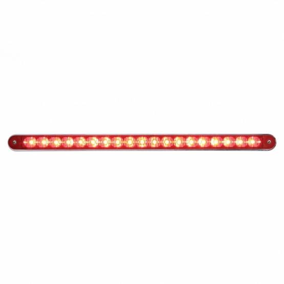 UNITED PACIFIC - UNITED PACIFIC - 37941 - BARRA DE LUCES REFLECTORAS DE 19 LED DE 12" CON BISEL (PARADA, GIRO Y COLA) - LED ROJO/LENTE ROJA