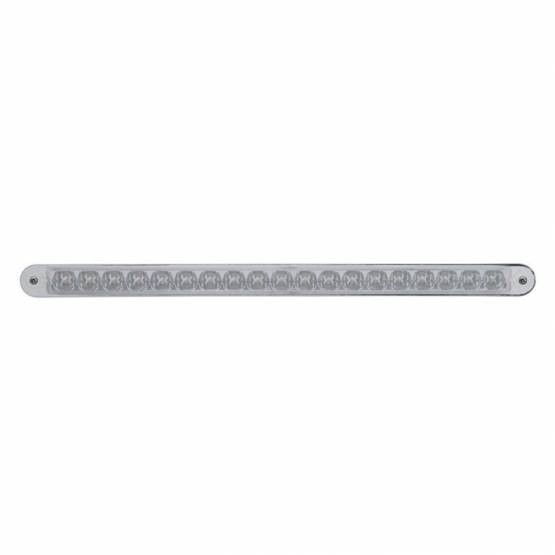 UNITED PACIFIC - UNITED PACIFIC - 37942 - BARRA DE LUCES DE SEÑAL DE GIRO REFLECTORA DE 19 LED DE 12" CON BISEL - LED ÁMBAR/LEENTE TRANSPARENTE