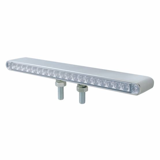 UNITED PACIFIC - UNITED PACIFIC - 37945 - BARRA DE LUCES REFLECTORA DE DOBLE CARA DE 38 LED DE 12" - LED ÁMBAR Y ROJO/LEENTE TRANSPARENTE