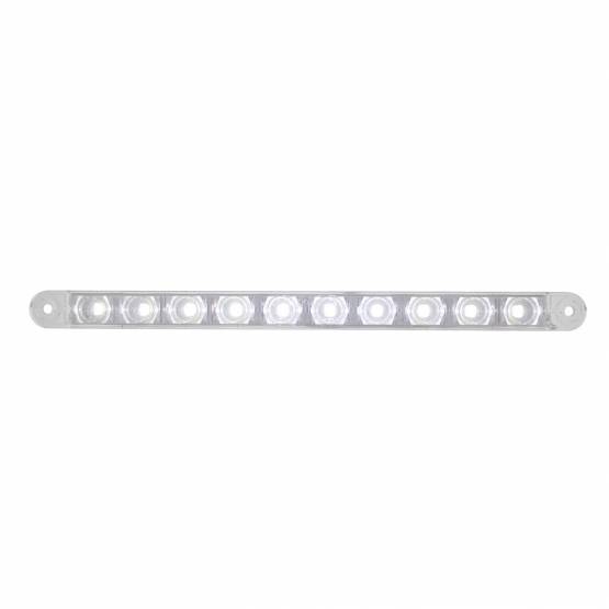 UNITED PACIFIC - UNITED PACIFIC - 38005B - BARRA DE LUCES DE 10 LED DE 9" DE DOBLE FUNCIÓN - LED BLANCO/LENTE TRANSPARENTE (A GRANEL)