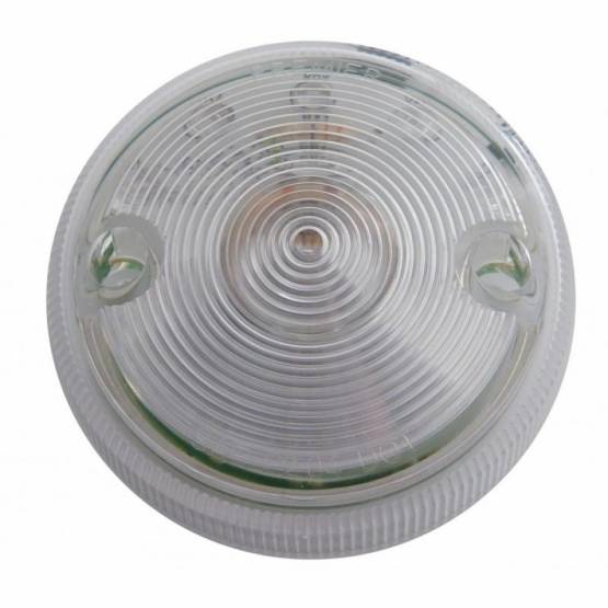 UNITED PACIFIC - UNITED PACIFIC - 38035 - LUZ DE UNA SOLA CARA DE 15 LED DE 3" SOLAMENTE - LED ROJO/LENTE TRANSPARENTE