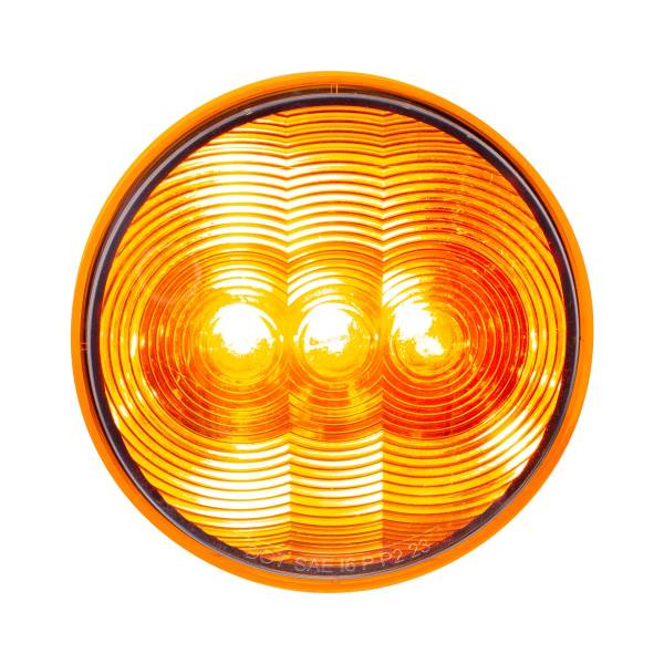 UNITED PACIFIC - UNITED PACIFIC - 38063B - LUZ REDONDA DE 3 LED DE 4" (SEÑAL DE GIRO) - LED ÁMBAR/LENTE ÁMBAR