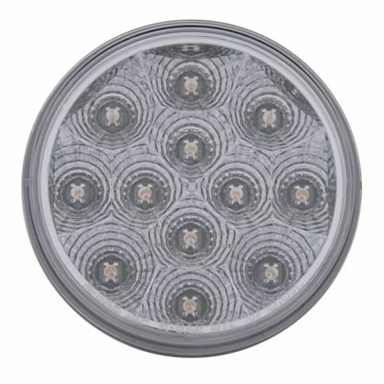 UNITED PACIFIC - UNITED PACIFIC - 38117 - LUZ REFLECTORA REDONDA DE 12 LED DE 4" (PARADA, GIRO Y TRASERA) - LED ROJA/LENTE TRANSPARENTE