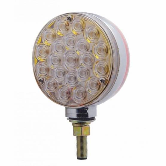 UNITED PACIFIC - UNITED PACIFIC - 38123 - LUZ DE SEÑAL DE GIRO DE DOBLE CARA DE 42 LED - LED ÁMBAR Y ROJO/LENTE TRANSPARENTE