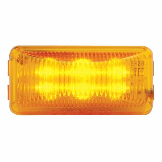 UNITED PACIFIC - UNITED PACIFIC - 38158 - LUZ RECTANGULAR DE 6 LED (LIQUIDACIÓN/MARCADOR) - LED ÁMBAR/LENTE ÁMBAR
