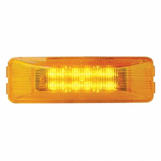 UNITED PACIFIC - UNITED PACIFIC - 38161 - LUZ RECTANGULAR DE 12 LED (LIQUIDACIÓN/MARCADOR) - LED ÁMBAR/LENTE ÁMBAR